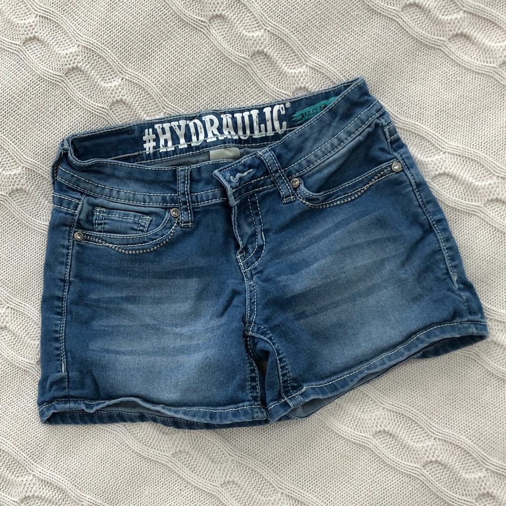 Hydraulic Denim Shorts
